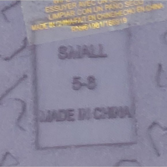 AVON | Women's Slip On Slippers Christmas String Lights Purple Small Siz… - Picture 7 of 8